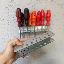 Hobitron Galvanizli Çelik Tornavida Askısı – Tezgâh ve Pano Düzenleyici Tornavidalıkavadanlık