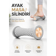 Robeve Ayak Masaj Silindiri – Derin Doku Manuel Ayak Masaj Aleti, Masaj Rulosu, Ayak Tabanı Masaj Silindiri, Kas Rahatlatıcı Roller, Spor Sonrası ve Günlük Kullanım Için Ergonomik Masaj Aparatı