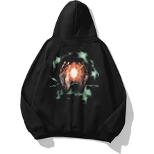 Tarzsokak Unisex Utopia Pray Travis Scott Sweatshirt Hoodie Siyah