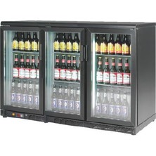 By Kitchen DBB-350 Bar Arkası Şişe Soğutucu Dolap, Üç Kapılı, 135X50X87 cm