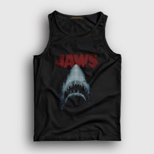 Presmono Unisex Siyah Shark Film Jaws Atlet