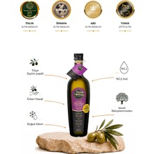Nermin Hanım Zeytinliği Trilye - Filtresiz Erken Hasat Soğuk Sıkım Zeytinyağı 500 ML N.