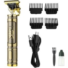 3D Sepetim PS-033 Çelik Kasa Profesyonel T-Bıçak Saç Sakal Ense ve Çizim Tıraş Makinesi