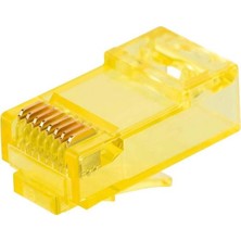 Hsc Bilişim Powermaster PM-22700 RJ45 RJ45 Cat6 8p/8c Sarı Soket (100’LÜ Paket)