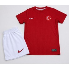 Candy Cup 2026 Yeni Sezon Türkiye Isimsiz Milli Takım Çocuk Futbol Forması 2li Set H Kırmızı