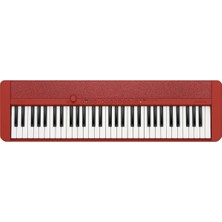 Casio CT-S1RD Casiotone Piyano Klavye, 61 Vuruşa Duyarlı Tuşlu, Kırmızı