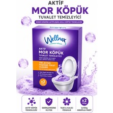 Wellnax Breeze Refresh Aktif Mor Köpük Tuvalet Temizleyici Kireç Çözücü 2X100 gr