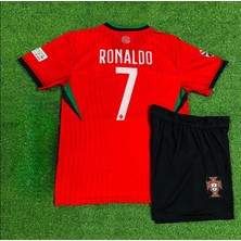 Candy Cup Ronaldo Portekiz 2026/2027 Yeni Sezon 7 Numara Yeni Çocuk 2 Li Set  Forması1