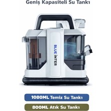Empressco 750W Portatif Halı Koltuk Araç Yıkama Makinesi Temizleyici 2 Hazneli Temiz Kirli Su 15 Kpa 2 Başlık
