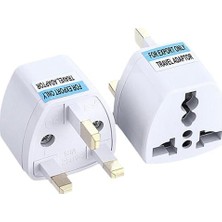 Hsc Bilişim Powermaster PM-10642 Beyaz 250 Volt 13 Amper Ingiliz Tipi Universal Dönüştürücü Priz Travel Adaptör