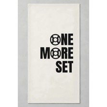Luvis Store One More Set Yazılı Spor ve Fitness Havlusu 50X100 cm