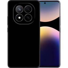 Kzy Xiaomi Redmi Note 14 Pro Plus 5g ile Uyumlu Kılıf Ince Sıvı Silikon Tam Koruma Yumuşak Jel Silikon Kapak - Siyah