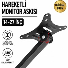 Ayarlanabilir Monitör Kolu 14-27" LCD LED Hareketli