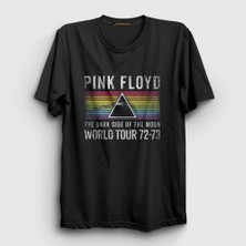 Presmono Unisex Siyah World Tour Pink Floyd T-Shirt