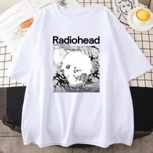 Tarzsokak Beyaz Bir Ay Şekilli Havuz Radiohead Rock Grubu Hip Hop Streetweed Unisex