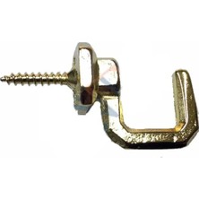 3D Sepetim Vidalı Kanca, Askı Büyük - 15X23MM, Sarı - 100 Adet