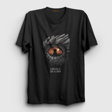 Presmono Unisex Siyah Eye Targaryen House Of The Dragon T-Shirt