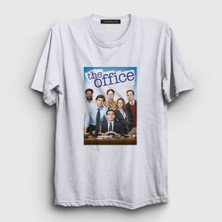 Presmono Unisex Beyaz Poster Dizi The Office T-Shirt