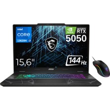Msı Cyborg 15 B13WEKG-1096XTRNN Intel Core I7 13620H 64GB 2tb SSD RTX5050 Freedos 15.6" 144Hz Fhd Taşınabilir Bilgisayar - Msi Mouse WZ21