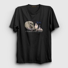 Presmono Unisex Siyah It's Evolution Baby Pearl Jam T-Shirt