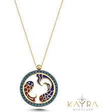 Kayra Mücevher Özel Tasarım Balık Burcu Altın Kolye BK01