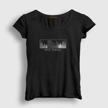 Presmono Kadın Siyah Levi Ackerman Anime Attack On Titan T-Shirt