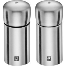 Ozka Concept Zwilling Tuz-Karabiber Değirmen Seti, Paslanmaz Çelik, Gümüş Rengi, 100 Ml, 10.7 x 5.5 x 10.7 cm