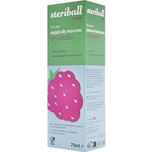 Uravas Store Steriball Doğal Diş Macunu Florürsüz 75 ml - Ahududu Florür Içermez, Hidroksiapatit ile Tam Koruma, Vegan