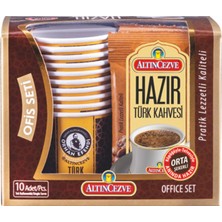 Ozka Concept Altıncezve Ofis Seti Hazır Türk Kahvesi Orta (Orta Şekerli) 10' Lu Paket (10 Adet x 9 Gr)