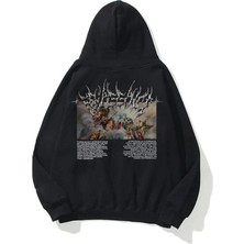 Tarzsokak Unisex Angel Sweatshirt Hoodie Siyah