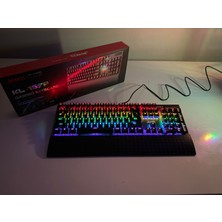 Jedel KL-159P Siyah USB Bilek Destekli Blue Switch Full Rainbow Q Gaming Oyuncu Mekanik Klavye