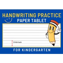 Ozka Concept Independently Published Handwriting Practice Paper For Kindergarten: Horizontal Notepad With