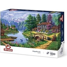 Uravas Store Art Puzzle Göl Köy 1500 Parça Puzzle