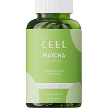 Uravas Store Ceel Vita Matcha Yeşil Çay Içerikli Çiğnenebilir Vitamin Gummy, Vegan, Şekersiz