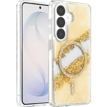 Lims Store Onegif Samsung Galaxy S26 Lotus Simli Magsafe Kapak - Gümüş