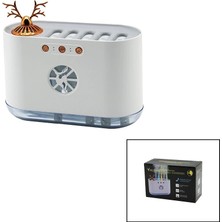 Uravas Store Geyik Figürlü 700ML Sese Duyarlı USB Şarjlı - Renkli Ledli Işık Hava Nemlendirici Buhar Makine - Koku Giderici 4.5W BX40