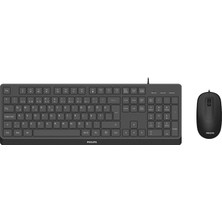 Ozka Concept SPT6238 USB Kablolu Sessiz Türkçe Q Klavye Mouse Seti Siyah