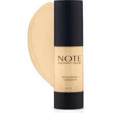 Ozka Concept Note Cosmetics & Protect 01 Beige Canlandırıcı Etkili Spf 15 Kapatıcı Fondöten