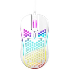 Ozka Concept Valkyrie Rgb LED Işıklı 6 Tuşlu 7200DPI Mouse Beyaz
