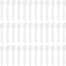Ozka Concept Sumdirect Mini Tek Kullanımlık Plastik Kozmetik Spatula - 400 Adet Buzlu Şeffaf Cilt Bakımı Makyaj