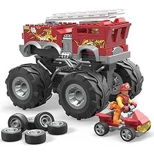 Uravas Store Mega Hot Wheels Hw 5 Alarm Monster Truck Itfaiye Aracı