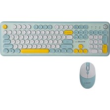 Ozka Concept T801A Türkçe Q Klavye Mouse Seti (2.4ghz Renkli Klavye)