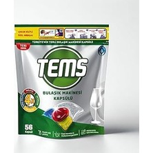 Uravas Store Tems 4 Ü 1 Arada Bulaşık Makinesi Kapsülü 56'lı 627 gr