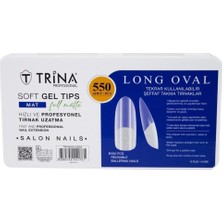 Ozka Concept Trina Jel Takma Tırnak - Long Oval (Full Mat) 550' Li - 26