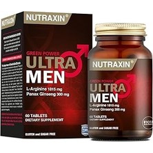 Uravas Store Nutraxin Green Power Ultra Men L-Arginine 60 Tablet Takviye Edici Gıda