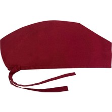 Ozka Concept Tasarım Bordo Bone Hastane Bonesi | Cerrahi Bone | Aşçı Şef Bonesi