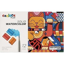 Uravas Store Carioca Plus Tablet Sulu Boya 12'li (Fırçali)