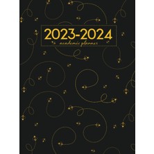 Ozka Concept Academic Planner 2023-2024 Large | Cute Little Bumble Bees Buzzing On Black Hardcover: July - June