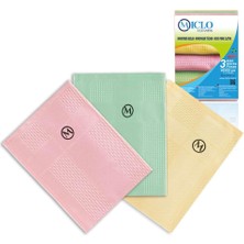 Ozka Concept Miclo Cleaning | Mikrofiber Temizlik Bezi 3'lü Set | Sihirli Bez | Cam, Ayna Bezi | Seri