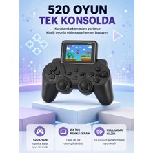 Elif Asya Ceyiz Tekstil S10 Retro Oyun Konsolu Taşınabilir 2.8 Inç Ekran Ergonomik Nostalji Yeni Nesil